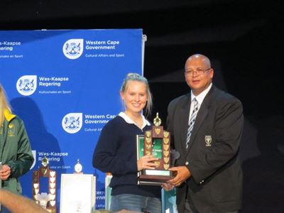Pedal power takes schoolgirl to top